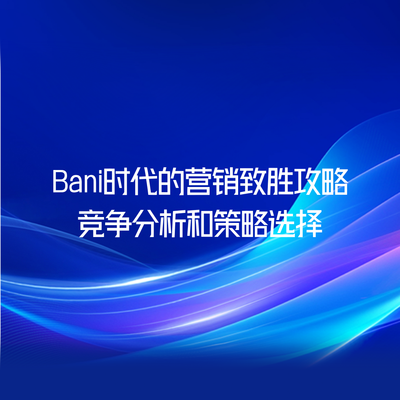 Bani时代的营销致胜攻略-竞争分析和策略选择